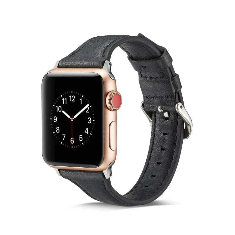 薄型レザー交換用リストストラップバンド、Apple Watch 5/4 44mm & 3/2/1 42mm用、Apple Watch 5/4 40mm & 3/2/1 38mm用