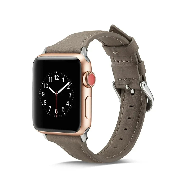 薄型レザー交換用リストストラップバンド、Apple Watch 5/4 44mm & 3/2/1 42mm用、Apple Watch 5/4 40mm & 3/2/1 38mm用