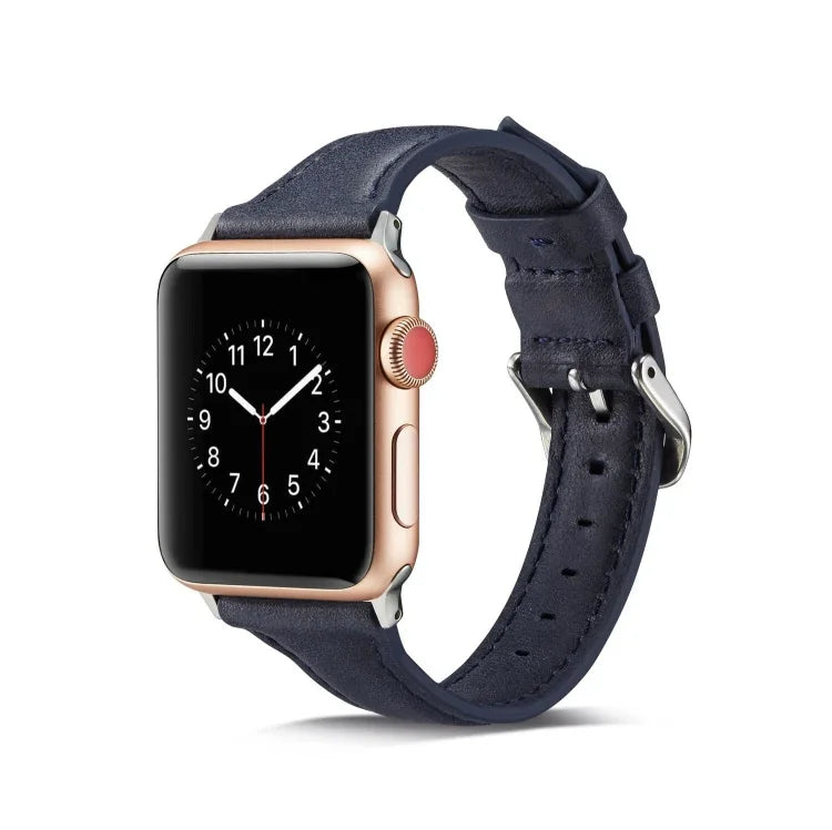薄型レザー交換用リストストラップバンド、Apple Watch 5/4 44mm & 3/2/1 42mm用、Apple Watch 5/4 40mm & 3/2/1 38mm用