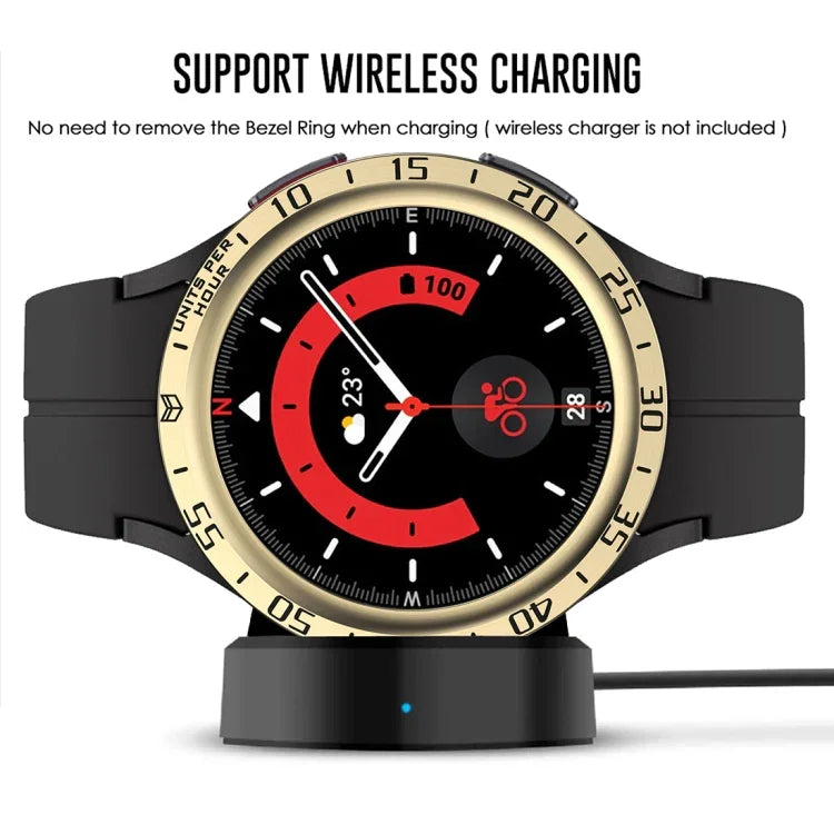 ダイヤルスチール保護フレーム、Samsung Galaxy Watch5 Pro 45mm Aスタイル用、Samsung Galaxy Watch5 Pro 45mm Eスタイル用