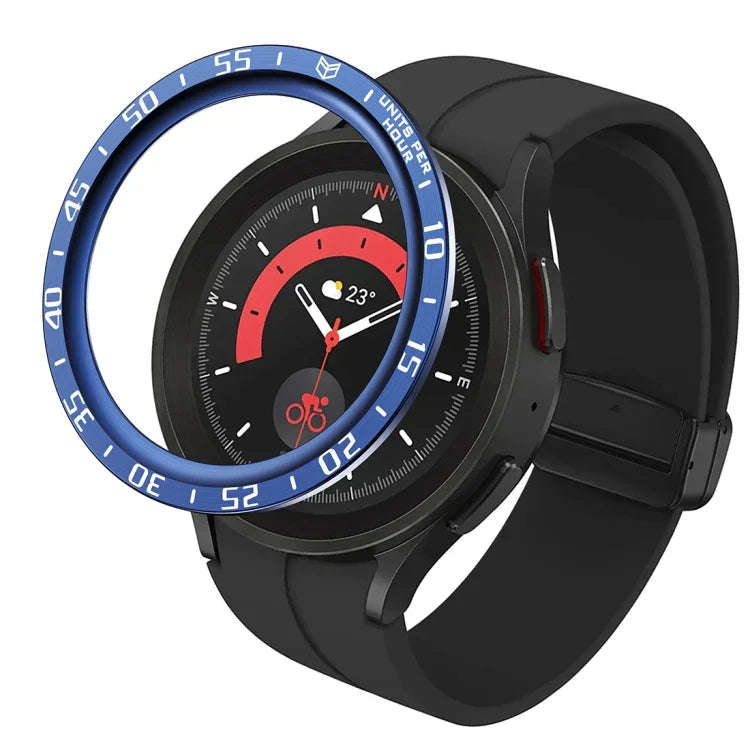 ダイヤルスチール保護フレーム、Samsung Galaxy Watch5 Pro 45mm Aスタイル用、Samsung Galaxy Watch5 Pro 45mm Eスタイル用