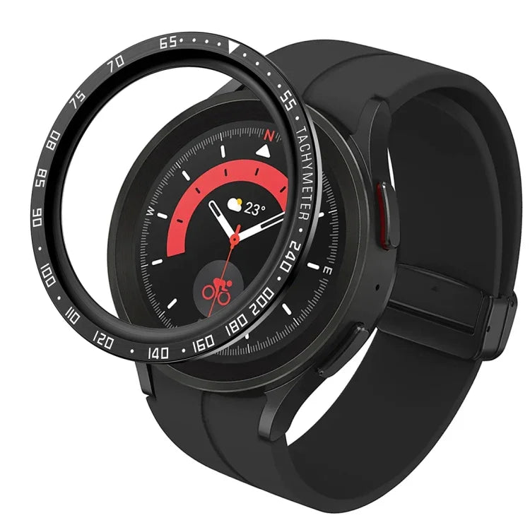 ダイヤルスチール保護フレーム、Samsung Galaxy Watch5 Pro 45mm Aスタイル用、Samsung Galaxy Watch5 Pro 45mm Eスタイル用