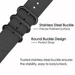 Samsung Galaxy Watch4 / Watch4 Classic / Watch5 / Watch5 Pro用 ナイロン三重リングウォッチバンド