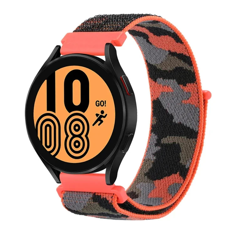 カモフラージュナイロンループウォッチバンド、Samsung Galaxy Watch5 40mm/44mm / Watch5 Pro用