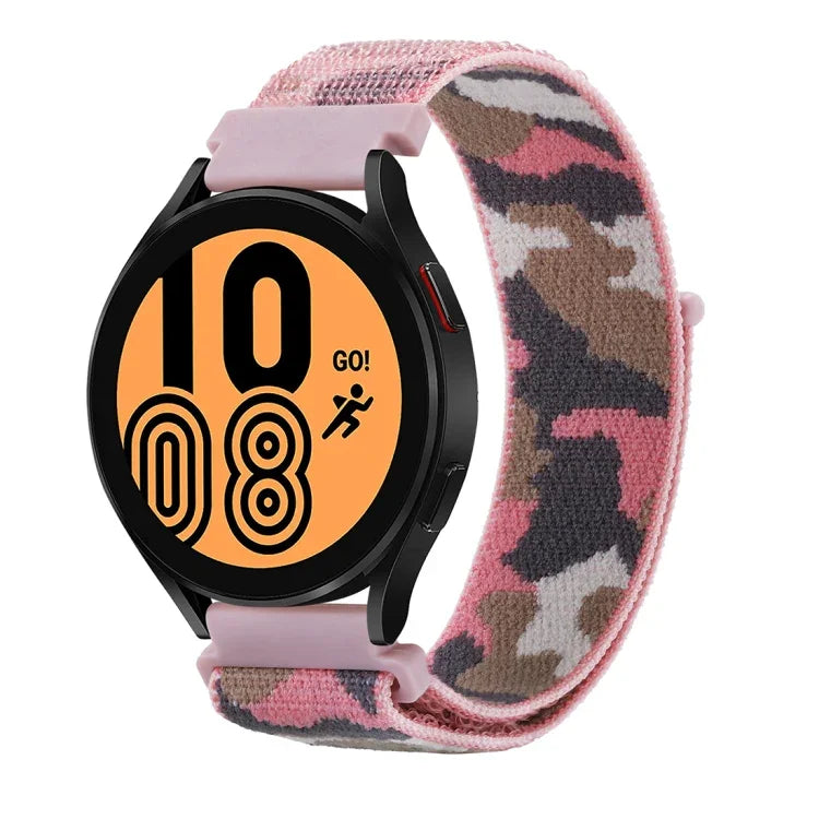 カモフラージュナイロンループウォッチバンド、Samsung Galaxy Watch5 40mm/44mm / Watch5 Pro用