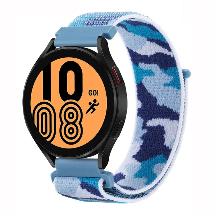 カモフラージュナイロンループウォッチバンド、Samsung Galaxy Watch5 40mm/44mm / Watch5 Pro用