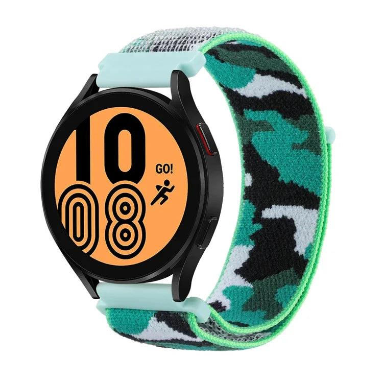 カモフラージュナイロンループウォッチバンド、Samsung Galaxy Watch5 40mm/44mm / Watch5 Pro用