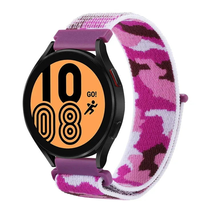 カモフラージュナイロンループウォッチバンド、Samsung Galaxy Watch5 40mm/44mm / Watch5 Pro用