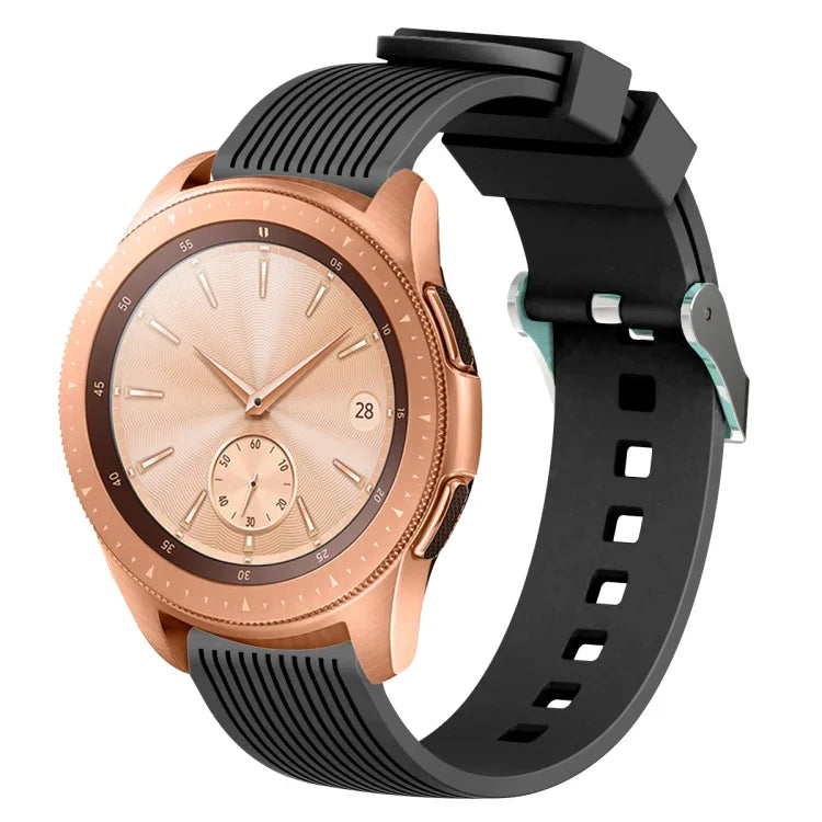 20mm 縦目模様 シリコンウォッチバンド、Samsung Galaxy Watch5 40mm/44mm / Watch5 Pro用