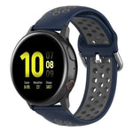 20mm Clasp Two Color Sport Wrist Strap Watchband, For Huawei Watch GT2 42MM, For Galaxy Watch Active2 / Active