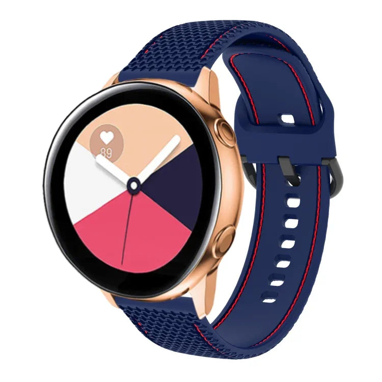 ツートンステッチ シリコンウォッチバンド、Samsung Galaxy Watch5 40mm/44mm / Watch5 Pro用