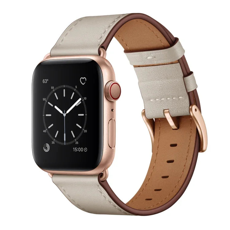 クラシックカウハイド本革ウォッチバンド、Apple Watch Ultra 49mm / シリーズ8＆7 45mm / SE 2＆6＆SE＆5＆4 44mm / 3＆2＆1 42mm用、Apple Watch シリーズ8＆7 41mm / SE 2＆6＆SE＆5＆4 40mm / 3＆2＆1 38mm用