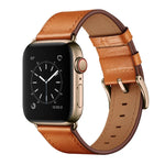 クラシックカウハイド本革ウォッチバンド、Apple Watch Ultra 49mm / シリーズ8＆7 45mm / SE 2＆6＆SE＆5＆4 44mm / 3＆2＆1 42mm用、Apple Watch シリーズ8＆7 41mm / SE 2＆6＆SE＆5＆4 40mm / 3＆2＆1 38mm用