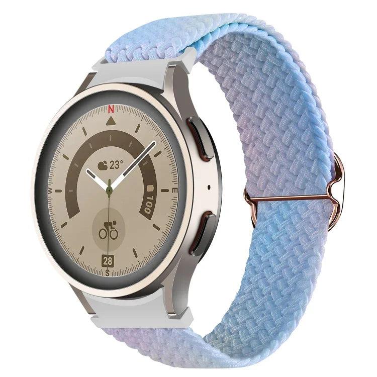 Samsung Galaxy Watch 5 / Watch 5 Pro / Watch 4用 織りグラデーションカラ―ウォッチバンド