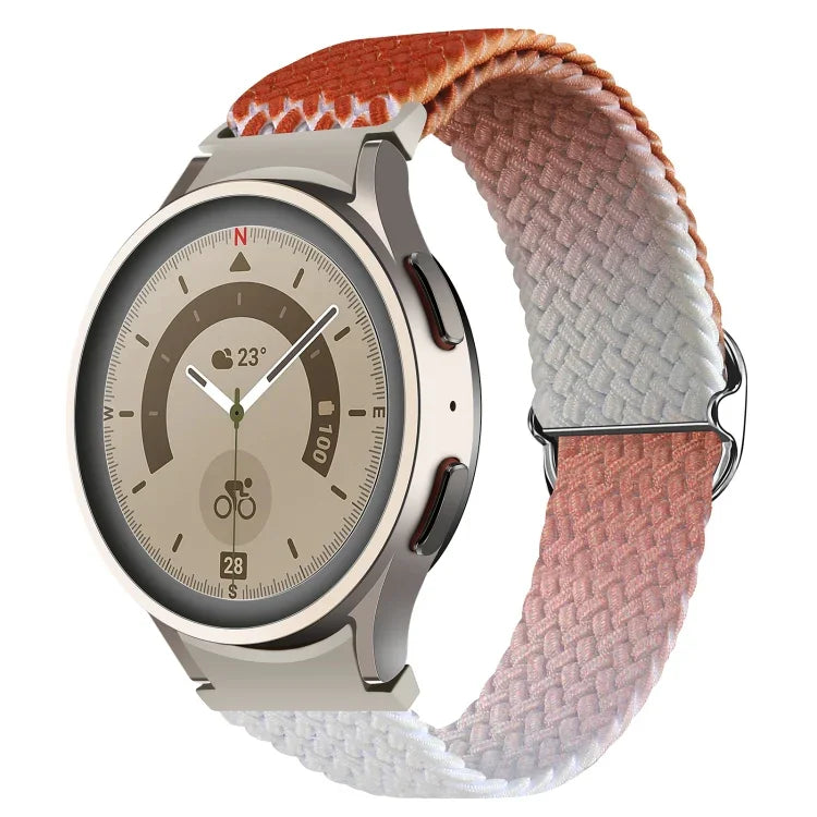 Samsung Galaxy Watch 5 / Watch 5 Pro / Watch 4用 織りグラデーションカラ―ウォッチバンド