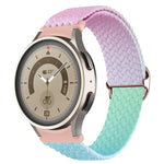 Samsung Galaxy Watch 5 / Watch 5 Pro / Watch 4用 織りグラデーションカラ―ウォッチバンド