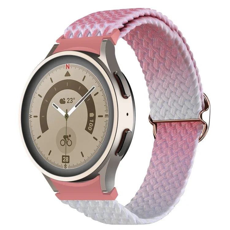 Samsung Galaxy Watch 5 / Watch 5 Pro / Watch 4用 織りグラデーションカラ―ウォッチバンド