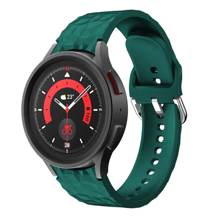 ひし形テクスチャ シリコンウォッチバンド、Samsung Galaxy Watch 5 / Watch 5 Pro用