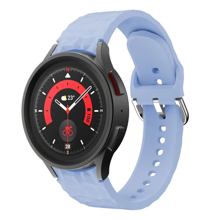 ひし形テクスチャ シリコンウォッチバンド、Samsung Galaxy Watch 5 / Watch 5 Pro用