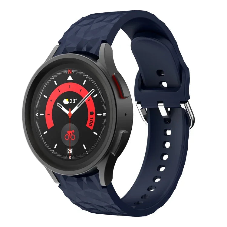 ひし形テクスチャ シリコンウォッチバンド、Samsung Galaxy Watch 5 / Watch 5 Pro用