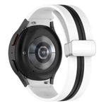 ツートンシルバーバックル シリコンウォッチバンド、Samsung Galaxy Watch 5 Pro用