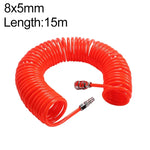 LAIZE コンプレッサー用エアフレキシブルPUスプリングチューブ コネクター付き、8x5mm、3m、コネクター付き、8x5mm、6m、コネクター付き、8x5mm、9m、コネクター付き、8x5mm、12m、コネクター付き、8x5mm、15m、コネクター付き、10x6.5mm、6m、コネクター付き