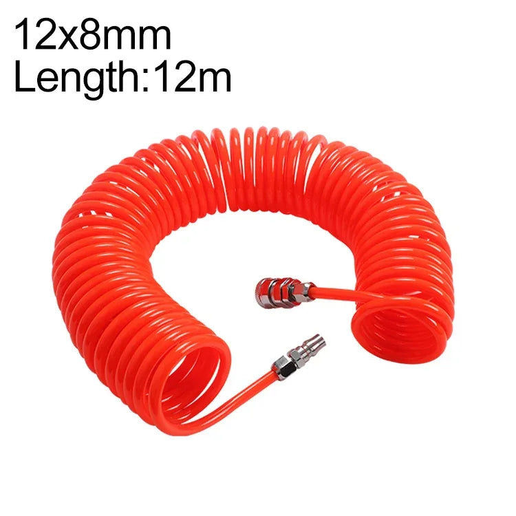 LAIZE コンプレッサー用エアフレキシブルPUスプリングチューブ コネクター付き、8x5mm、3m、コネクター付き、8x5mm、6m、コネクター付き、8x5mm、9m、コネクター付き、8x5mm、12m、コネクター付き、8x5mm、15m、コネクター付き、10x6.5mm、6m、コネクター付き