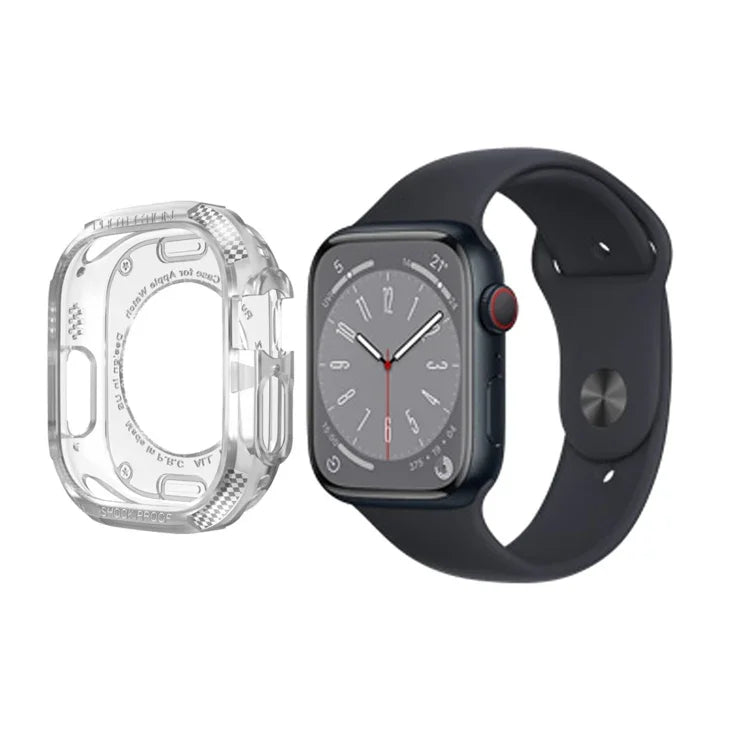 カーボンファイバー衝撃吸収ケース、Apple Watch シリーズ9 / 8 / 7 45mm用