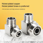 PL8-02 LAIZE ニッケルメッキ銅製気管クイックフィッティングロックメスコネクター、PL4-M5, PL4-01, PL4-02, PL6-M5, PL6-01, PL6-02, PL8-01, PL8-02