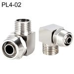 PL8-02 LAIZE ニッケルメッキ銅製気管クイックフィッティングロックメスコネクター、PL4-M5, PL4-01, PL4-02, PL6-M5, PL6-01, PL6-02, PL8-01, PL8-02