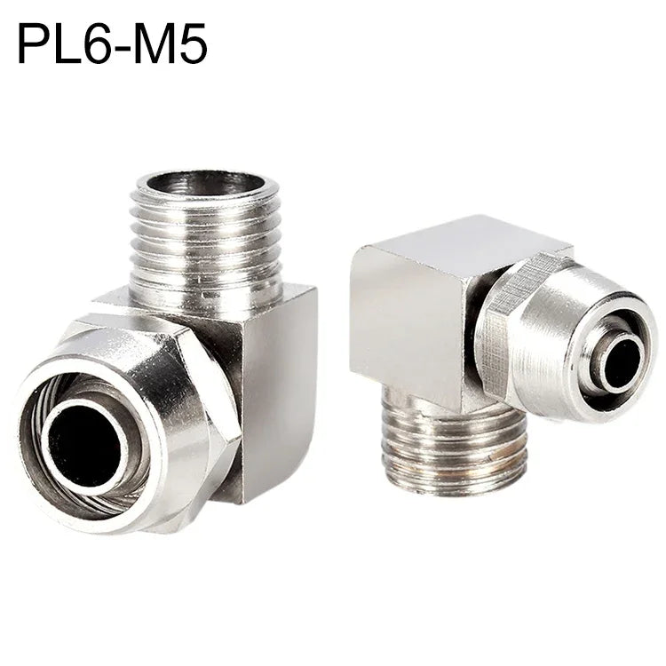 PL8-02 LAIZE ニッケルメッキ銅製気管クイックフィッティングロックメスコネクター、PL4-M5, PL4-01, PL4-02, PL6-M5, PL6-01, PL6-02, PL8-01, PL8-02