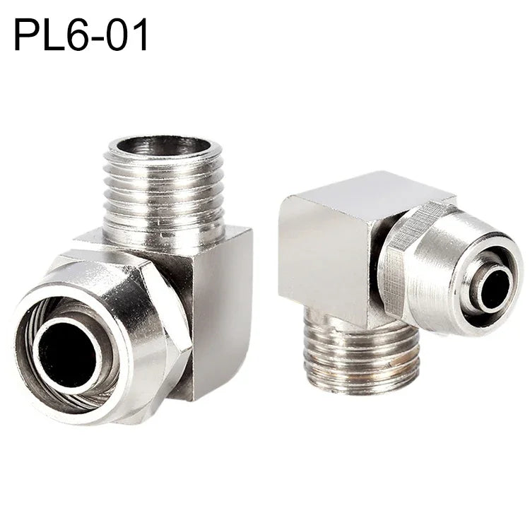 PL8-02 LAIZE ニッケルメッキ銅製気管クイックフィッティングロックメスコネクター、PL4-M5, PL4-01, PL4-02, PL6-M5, PL6-01, PL6-02, PL8-01, PL8-02