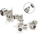 FL6-01 LAIZE ニッケルメッキ銅製トラキア クイックフィッティング ツイストエルボーロック メスコネクター、FL6-01、FL6-02、FL8-01、FL8-02、FL10-01、FL10-02