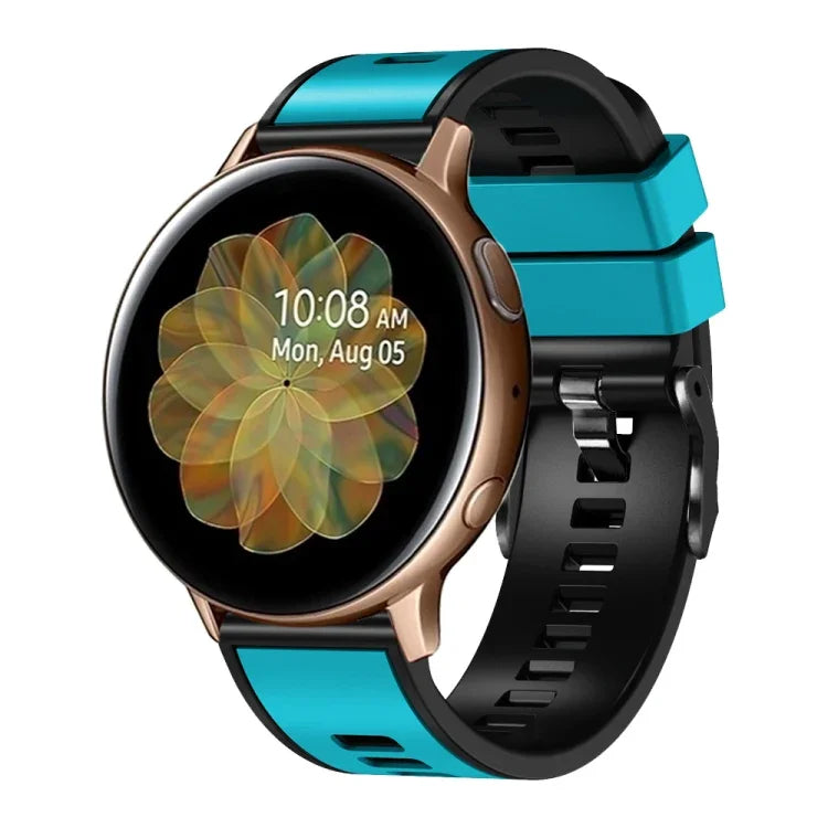 プレーン織り二色シリコンウォッチバンド Samsung Galaxy Watch 5 40mm / 44mm用