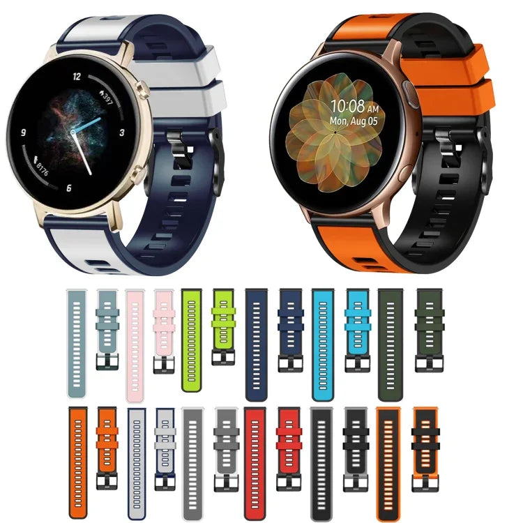 プレーン織り二色シリコンウォッチバンド Samsung Galaxy Watch 5 40mm / 44mm用
