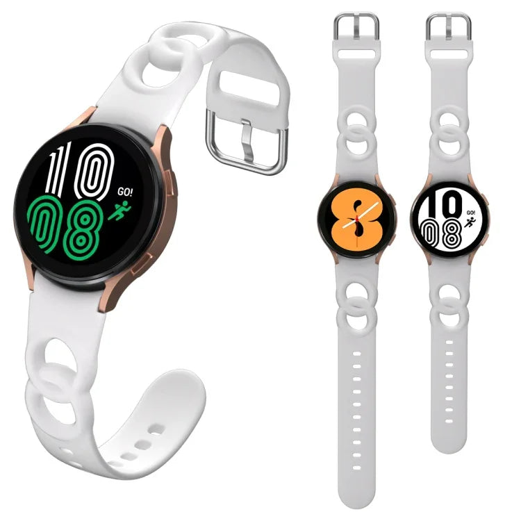 中空ダブルループ シリコンウォッチバンド、Samsung Galaxy Watch 5 40mm / 44mm用