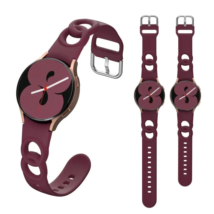 中空ダブルループ シリコンウォッチバンド、Samsung Galaxy Watch 5 40mm / 44mm用