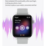 T49 1.9インチHDスクエアスクリーンスマートウォッチ 心拍数モニタリング／Bluetooth通話対応