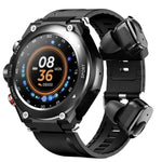 T92 1.28インチIPSタッチスクリーン2in1 Bluetoothヘッドセットスマートウォッチ、心拍数モニタリング／Bluetooth音楽対応