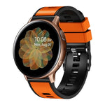 無地織り ツートンシリコンウォッチバンド、Samsung Galaxy Watch 5 Pro 45mm用