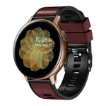 無地織り ツートンシリコンウォッチバンド、Samsung Galaxy Watch 5 Pro 45mm用