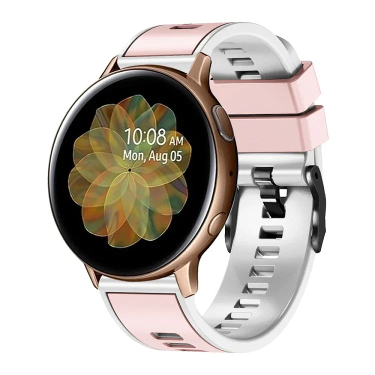 無地織り ツートンシリコンウォッチバンド、Samsung Galaxy Watch 5 Pro 45mm用