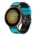 無地織り ツートンシリコンウォッチバンド、Samsung Galaxy Watch 5 Pro 45mm用