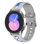 縦目プリント シリコンウォッチバンド、Samsung Galaxy Watch 5 40mm / 44mm用、Samsung Galaxy Watch 5 Pro 45mm用