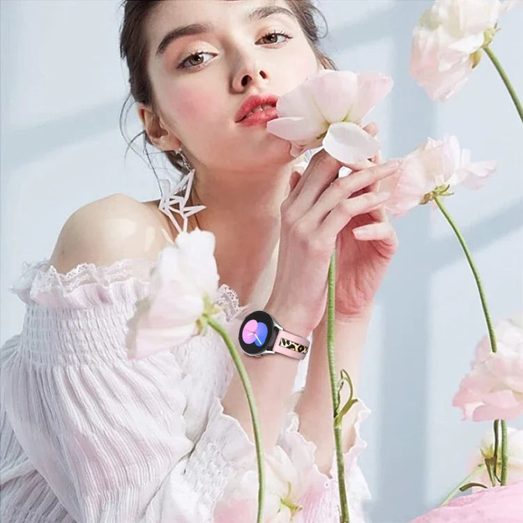 縦目プリント シリコンウォッチバンド、Samsung Galaxy Watch 5 40mm / 44mm用、Samsung Galaxy Watch 5 Pro 45mm用