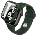 imak シリコンウォッチバンド PCフレーム＆強化ガラスフィルム、Apple Watch SE 2022 40mm用、Apple Watch SE 2022 44mm用