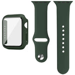 imak シリコンウォッチバンド PCフレーム＆強化ガラスフィルム、Apple Watch SE 2022 40mm用、Apple Watch SE 2022 44mm用