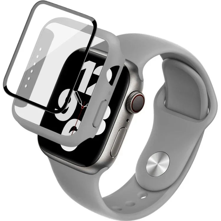 imak シリコンウォッチバンド PCフレーム＆強化ガラスフィルム、Apple Watch SE 2022 40mm用、Apple Watch SE 2022 44mm用