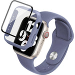 imak シリコンウォッチバンド PCフレーム＆強化ガラスフィルム、Apple Watch SE 2022 40mm用、Apple Watch SE 2022 44mm用