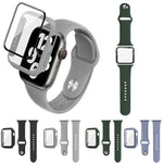 imak シリコンウォッチバンド PCフレーム＆強化ガラスフィルム、Apple Watch SE 2022 40mm用、Apple Watch SE 2022 44mm用